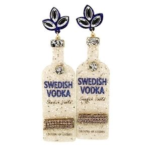 Swedish Vodka Bottle Earrings
